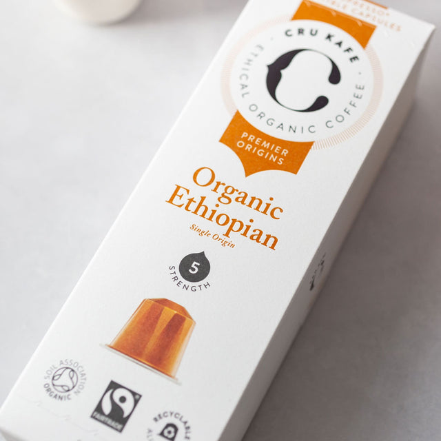 CRU KAFE 英國原裝有機咖啡膠囊-衣索比亞 10入(Nespresso適用) - Ethiopian