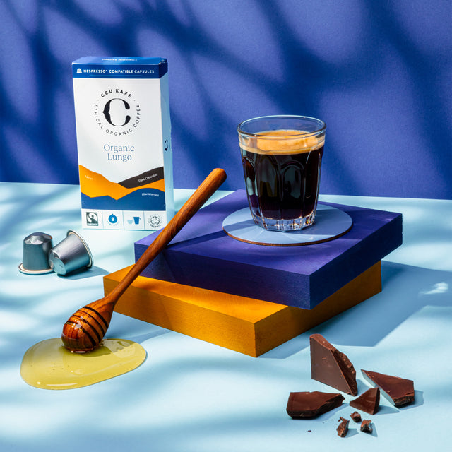CRU KAFE 英國原裝有機咖啡膠囊-Lungo 10入(Nespresso適用)