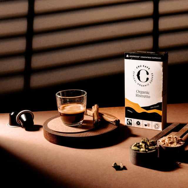 CRU KAFE 英國原裝有機咖啡膠囊-Ristretto 10入(Nespresso適用)