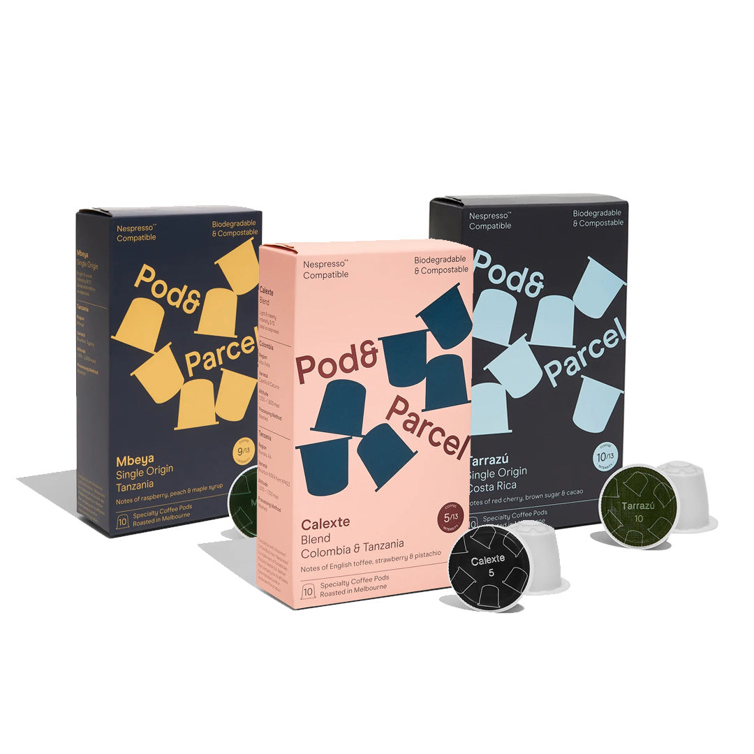 pod & parcel 咖啡膠囊3種口味組合包  30入 (Nespresso適用)