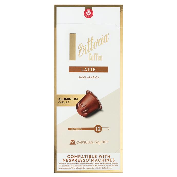 Vittoria Coffee Latte 澳洲精品維多利亞咖啡膠囊10入 (Nespresso適用)