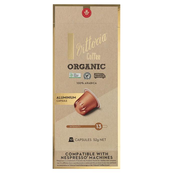 Vittoria Organic 澳洲精品維多利亞咖啡膠囊10入 (Nespresso適用)