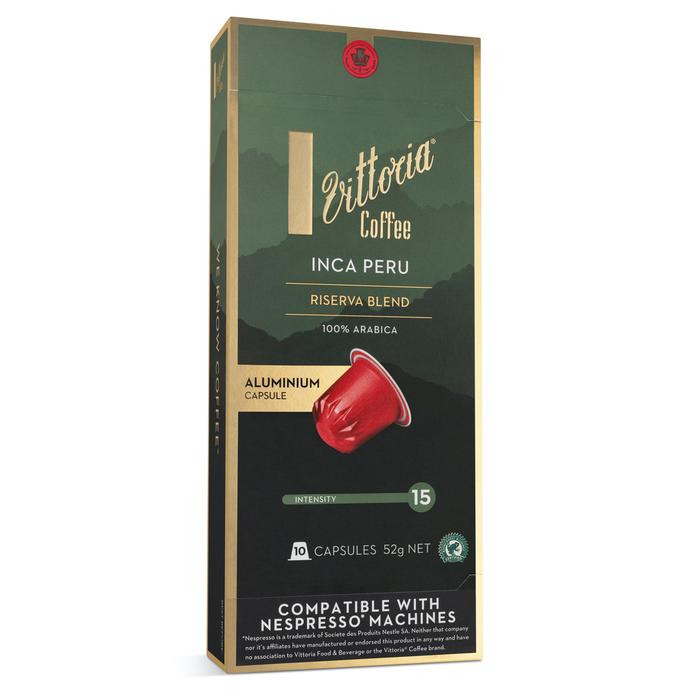 Vittoria Riserva Inca Peru 澳洲精品維多利亞咖啡膠囊10入 (Nespresso適用)