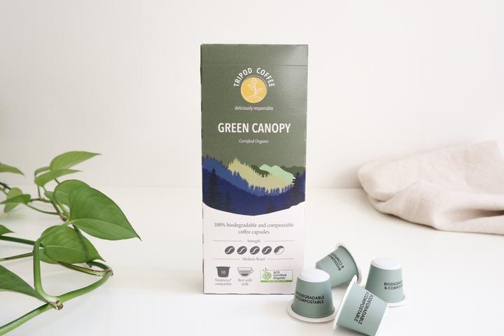 Tripod Coffee 咖啡膠囊 Green Canopy（有機） 10入(Nespresso適用)